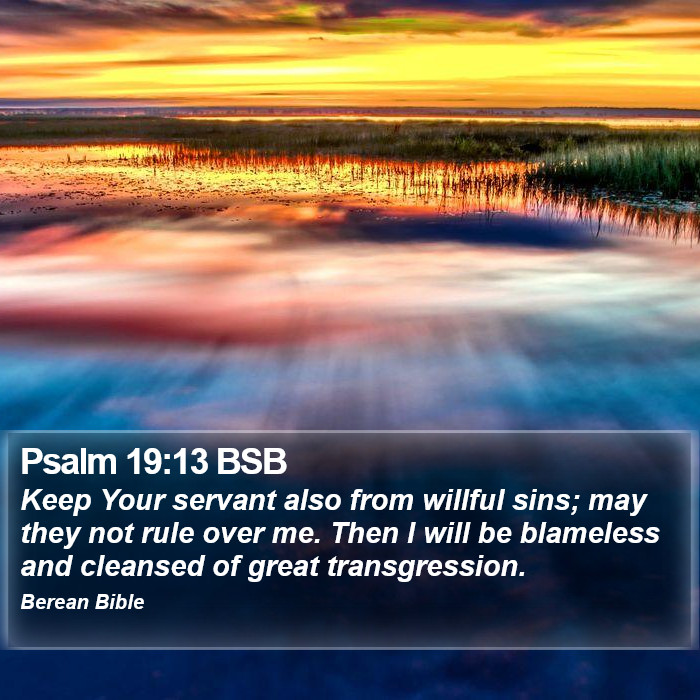 Psalms 19:13 BSB Bible Study