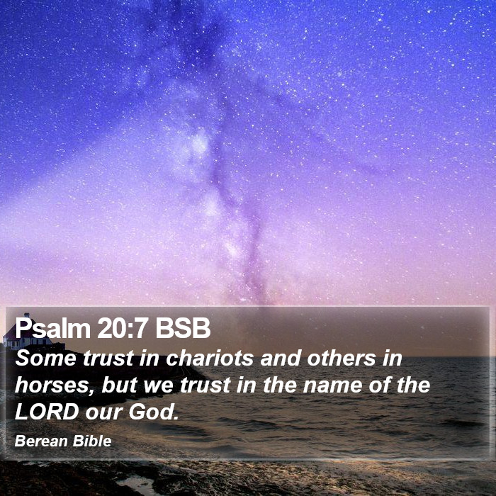 Psalms 20:7 BSB Bible Study