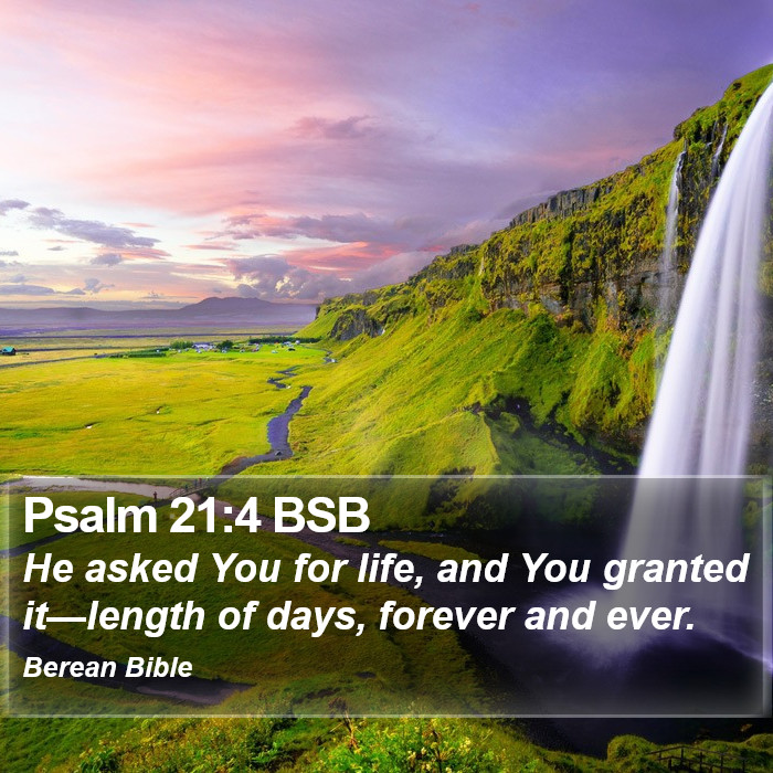 Psalms 21:4 BSB Bible Study