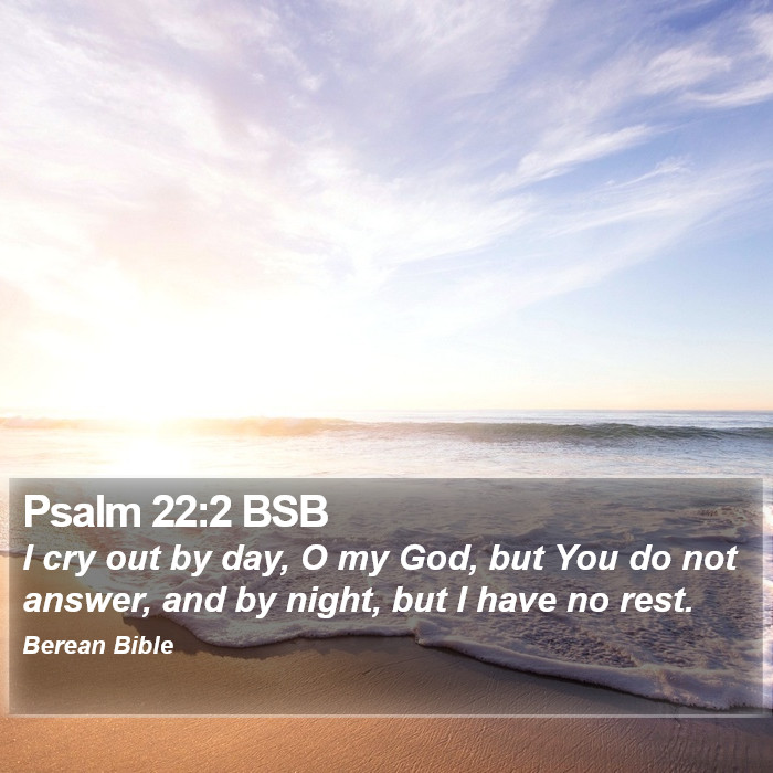 Psalms 22:2 BSB Bible Study