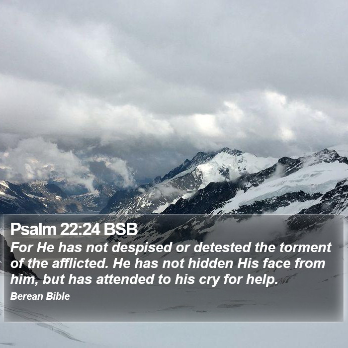 Psalms 22:24 BSB Bible Study