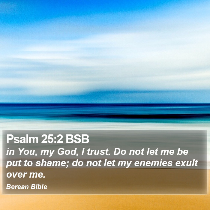 Psalms 25:2 BSB Bible Study