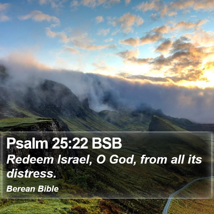 Psalms 25:22 BSB Bible Study