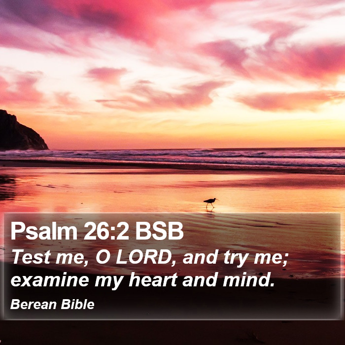 Psalms 26:2 BSB Bible Study