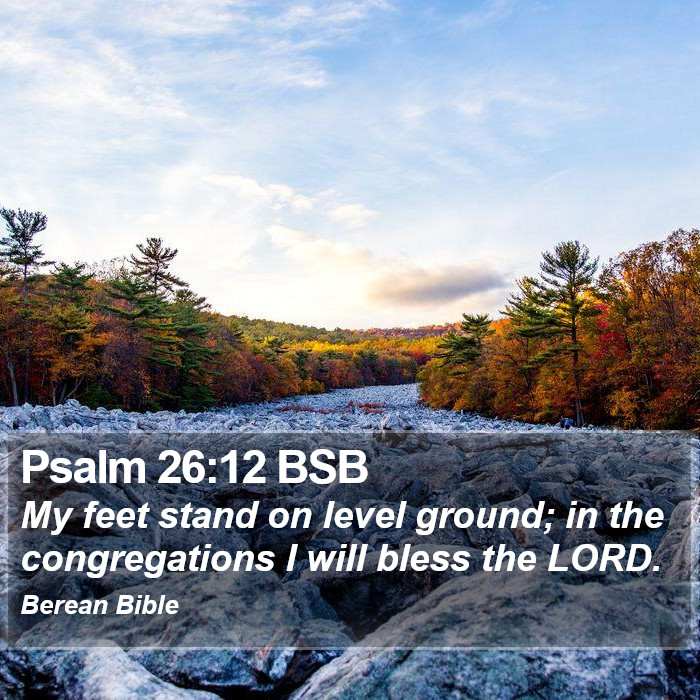 Psalms 26:12 BSB Bible Study