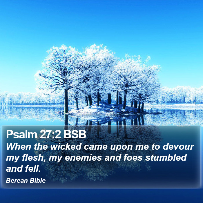 Psalms 27:2 BSB Bible Study