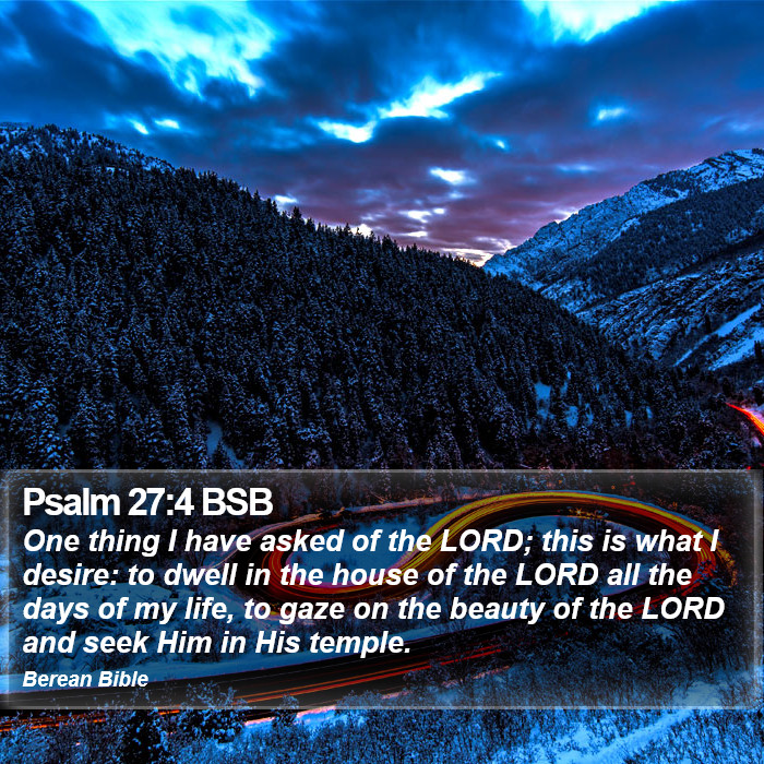 Psalms 27:4 BSB Bible Study