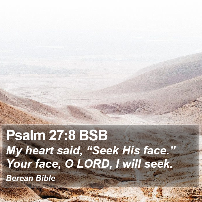 Psalms 27:8 BSB Bible Study