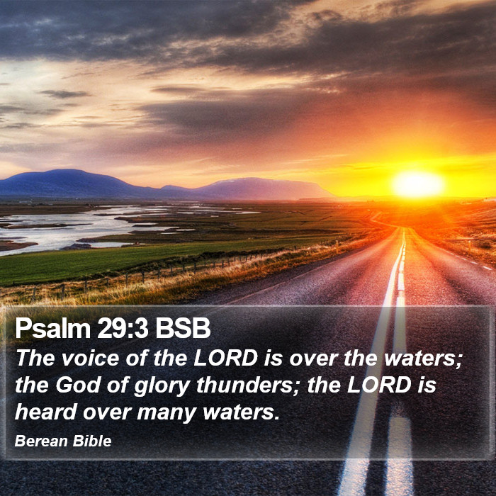 Psalms 29:3 BSB Bible Study