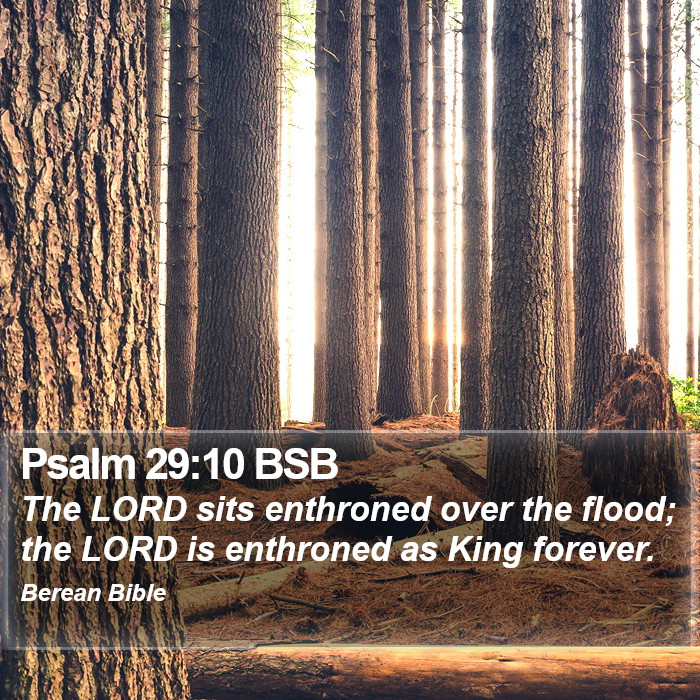 Psalms 29:10 BSB Bible Study