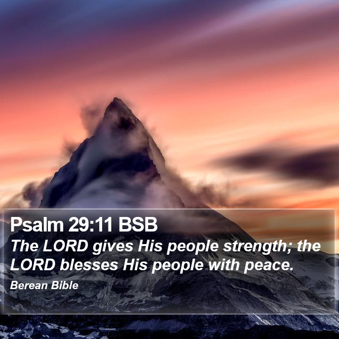 Psalms 29:11 BSB Bible Study