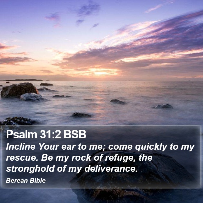 Psalms 31:2 BSB Bible Study