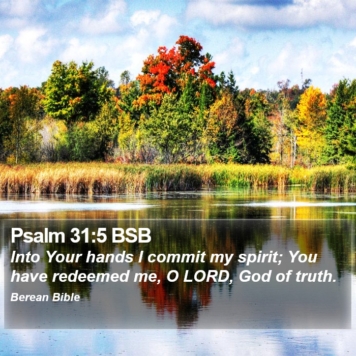 Psalms 31:5 BSB Bible Study