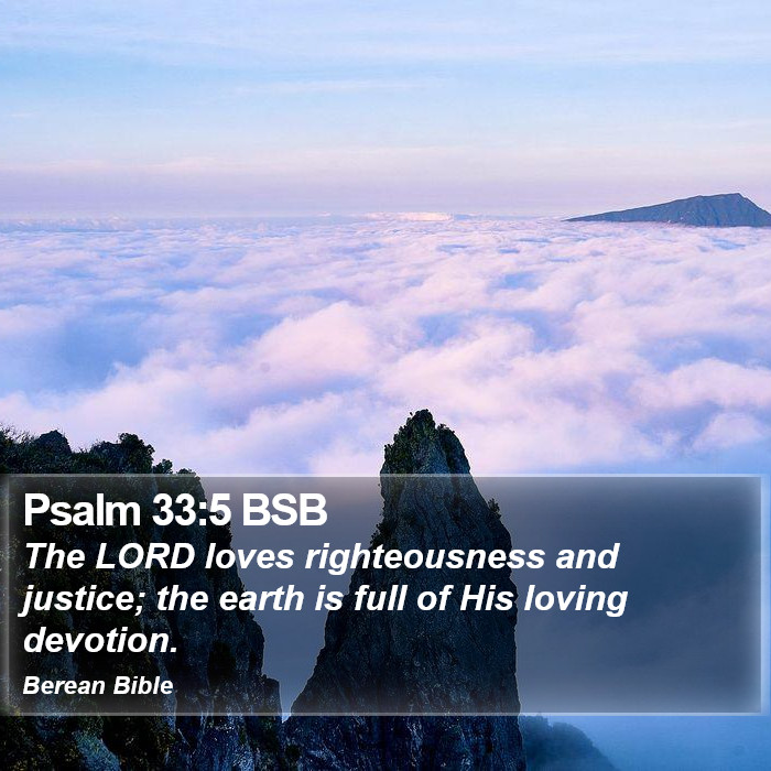 Psalms 33:5 BSB Bible Study