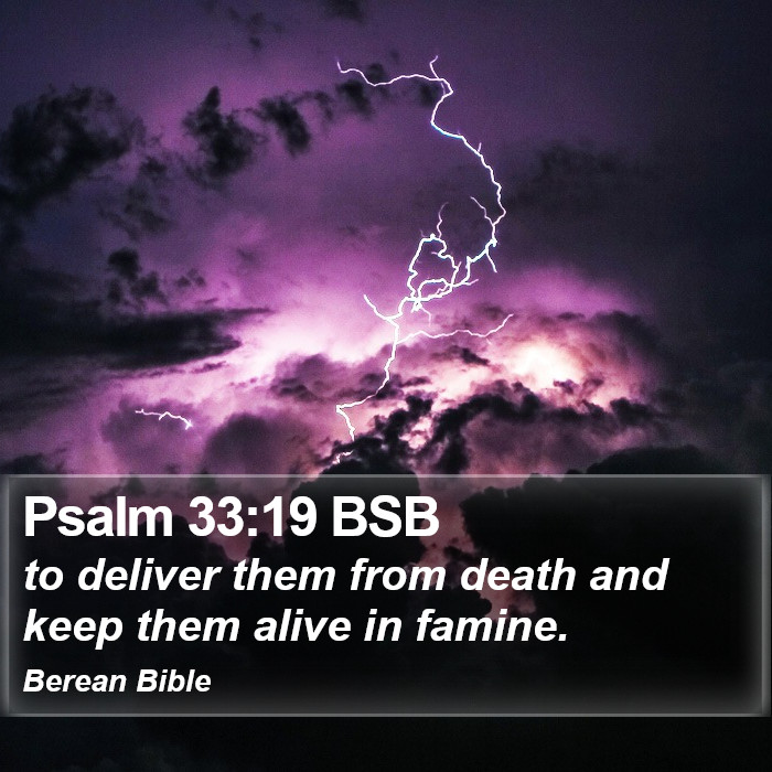 Psalms 33:19 BSB Bible Study