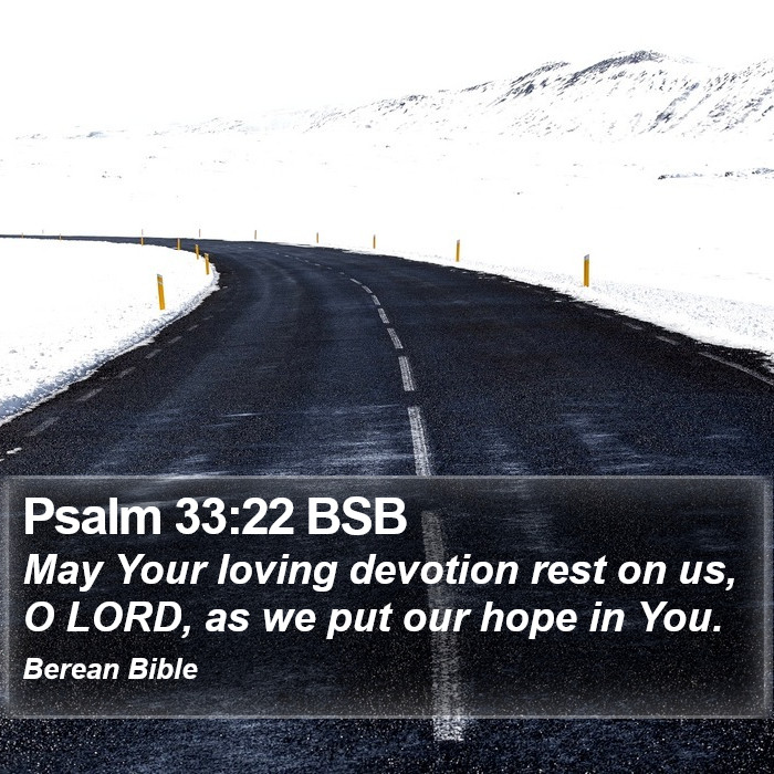 Psalms 33:22 BSB Bible Study