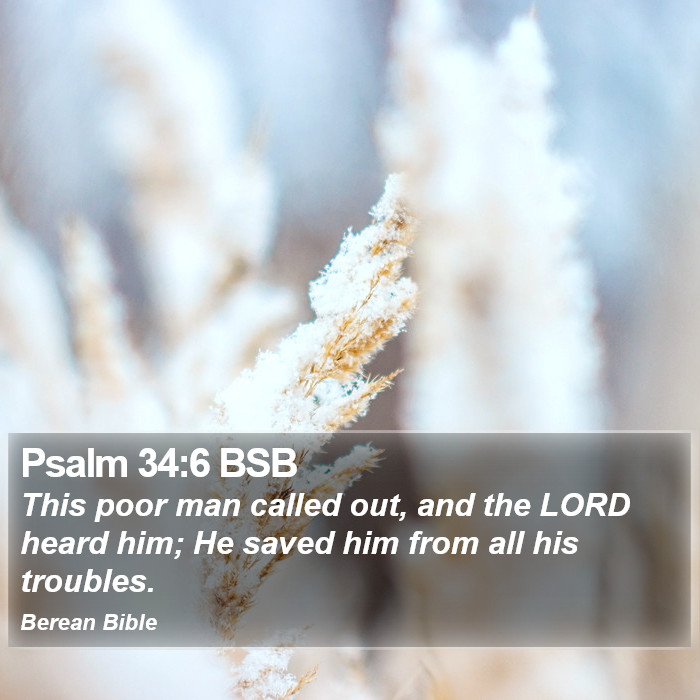 Psalms 34:6 BSB Bible Study