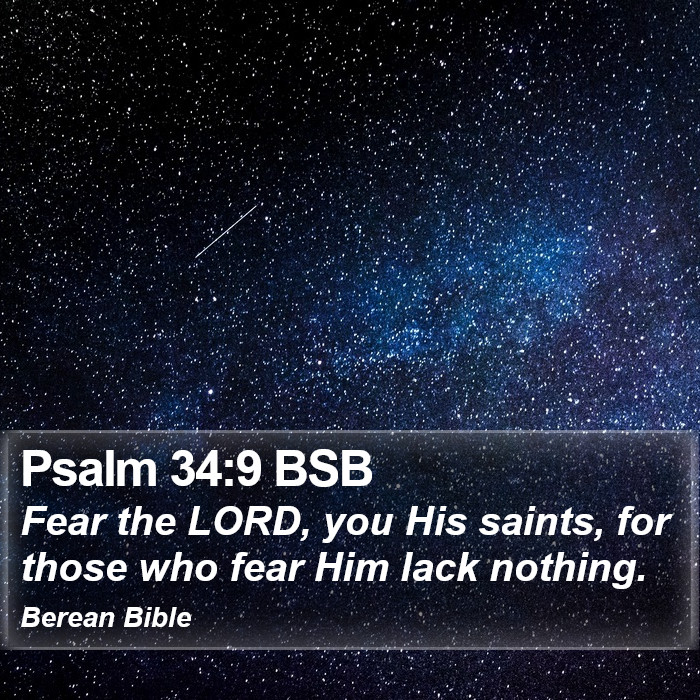 Psalms 34:9 BSB Bible Study