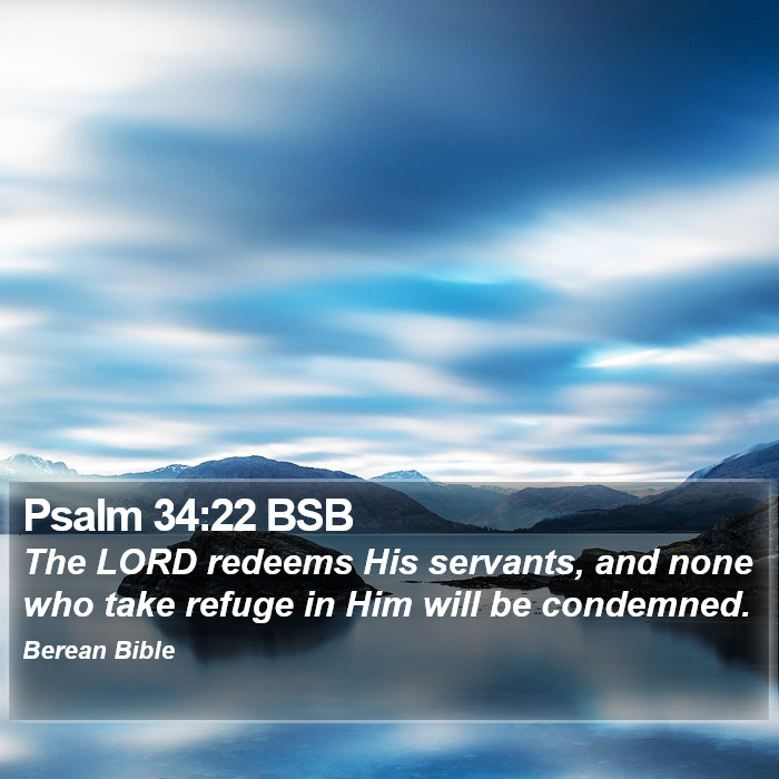 Psalms 34:22 BSB Bible Study