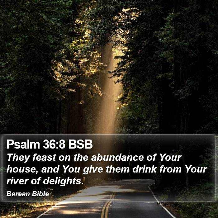 Psalms 36:8 BSB Bible Study