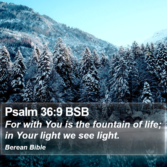 Psalms 36:9 BSB Bible Study