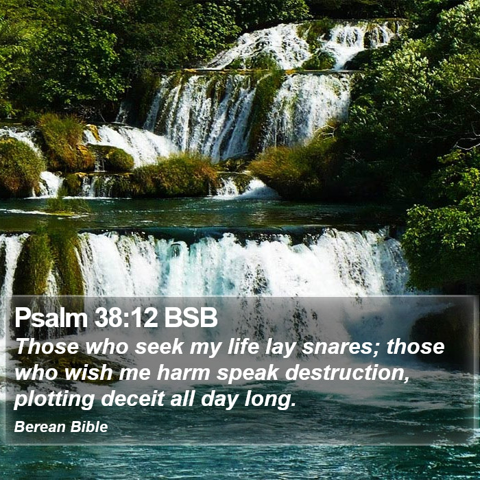 Psalms 38:12 BSB Bible Study