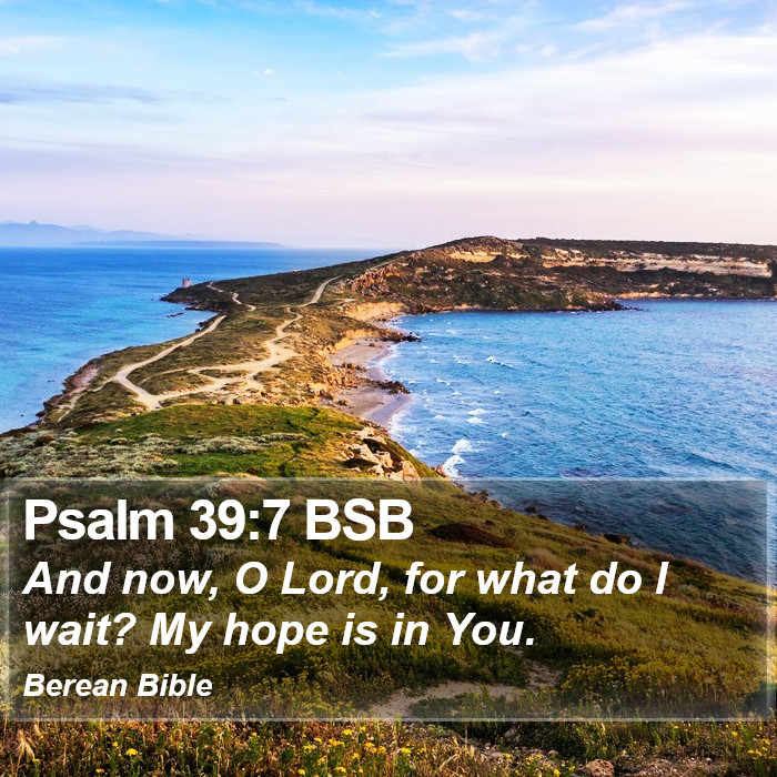 Psalms 39:7 BSB Bible Study