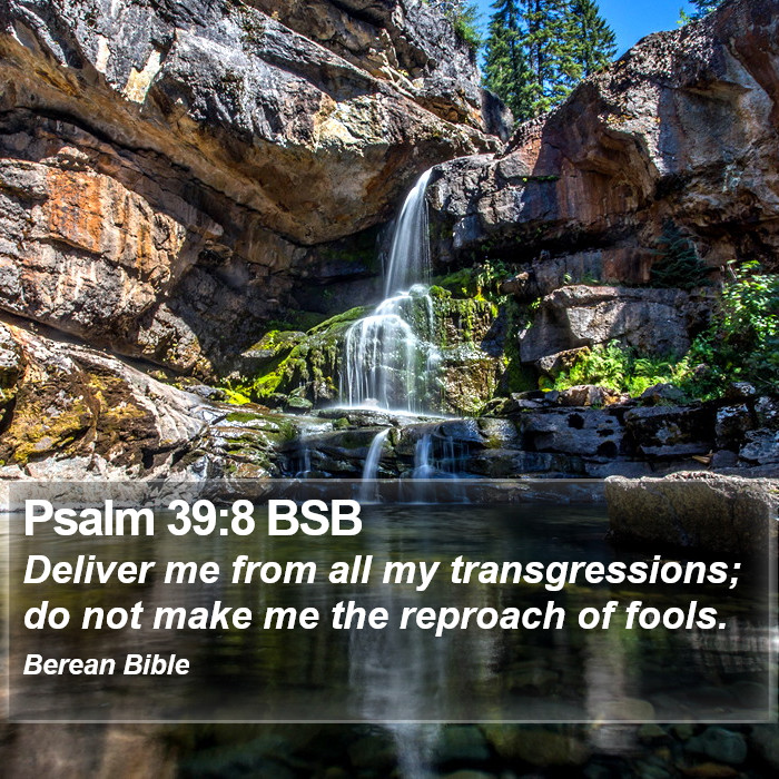 Psalms 39:8 BSB Bible Study