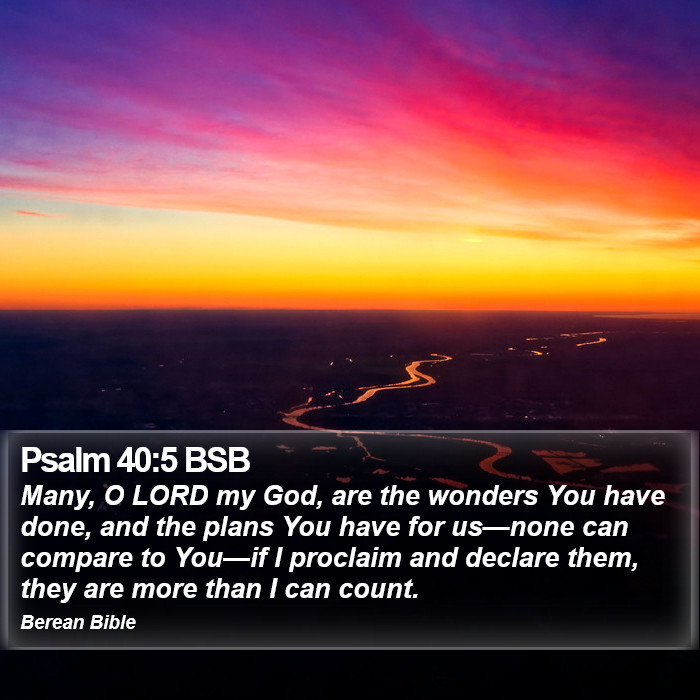 Psalms 40:5 BSB Bible Study