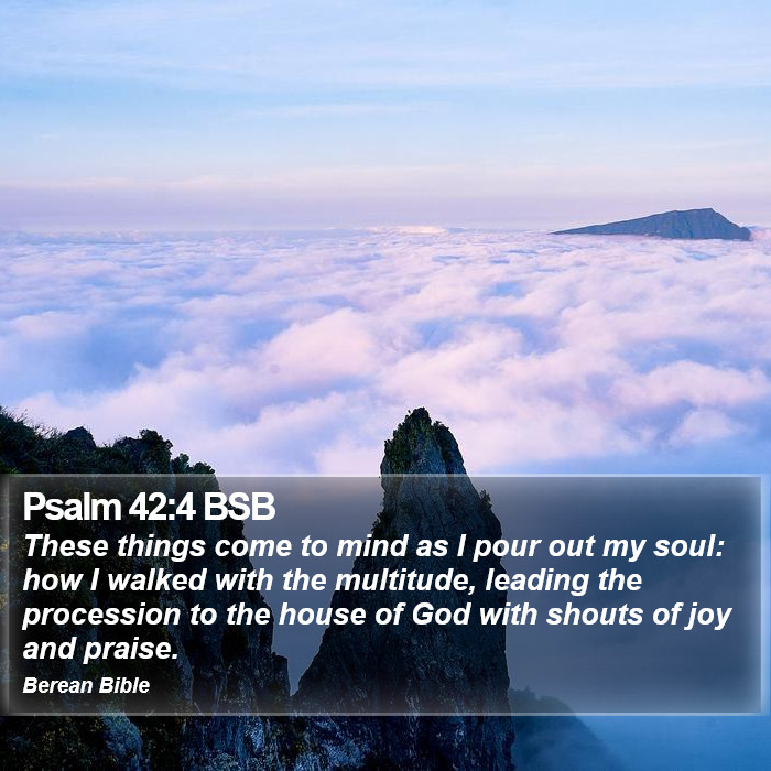 Psalms 42:4 BSB Bible Study