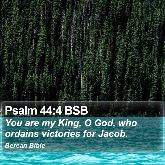 Psalms 44:4 BSB Bible Study