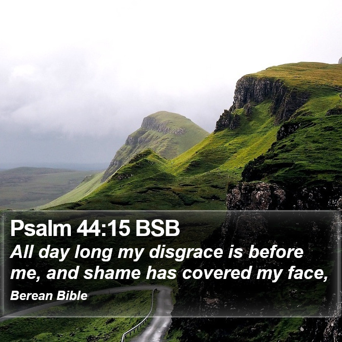 Psalms 44:15 BSB Bible Study