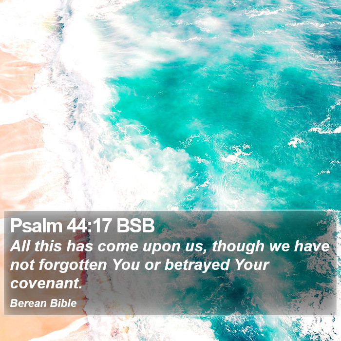 Psalms 44:17 BSB Bible Study