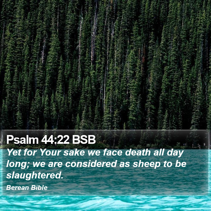 Psalms 44:22 BSB Bible Study