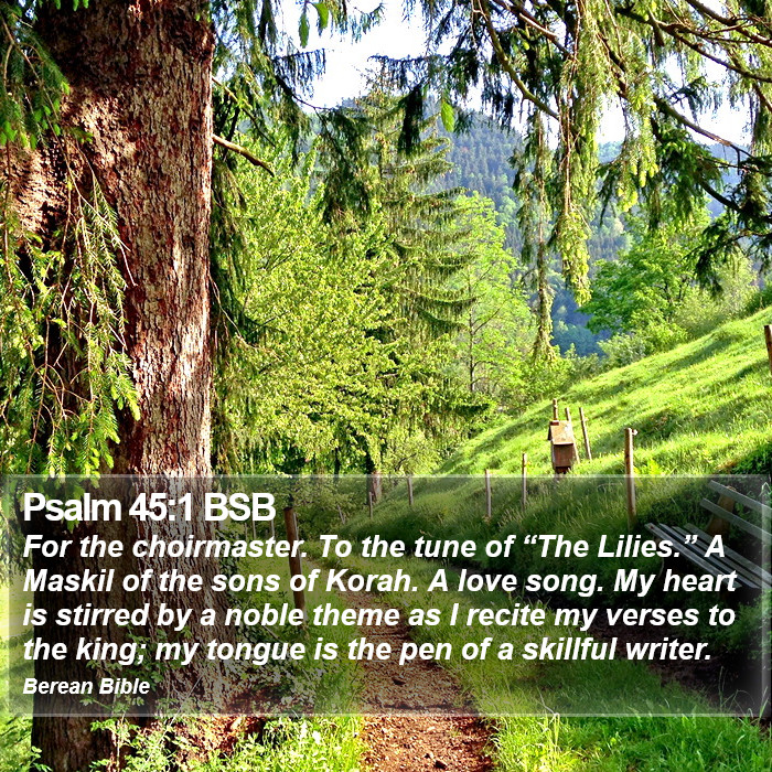 Psalms 45:1 BSB Bible Study