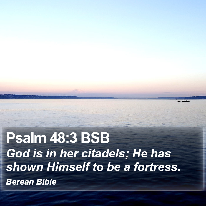 Psalms 48:3 BSB Bible Study