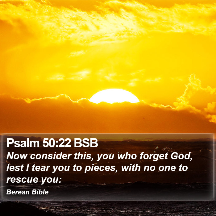 Psalms 50:22 BSB Bible Study