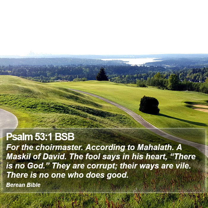 Psalms 53:1 BSB Bible Study