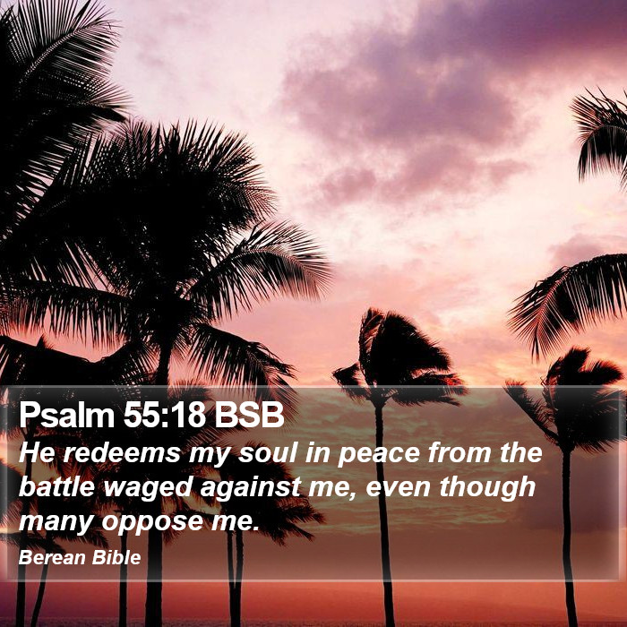 Psalms 55:18 BSB Bible Study