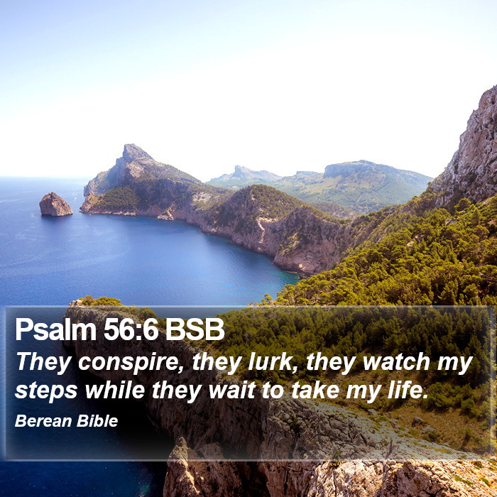 Psalms 56:6 BSB Bible Study