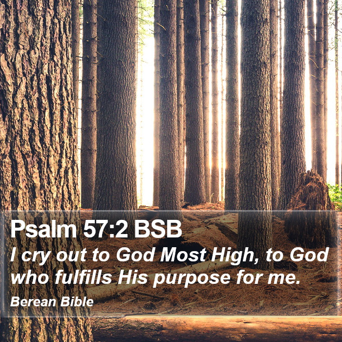 Psalms 57:2 BSB Bible Study