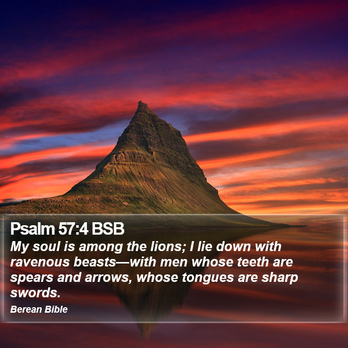 Psalms 57:4 BSB Bible Study