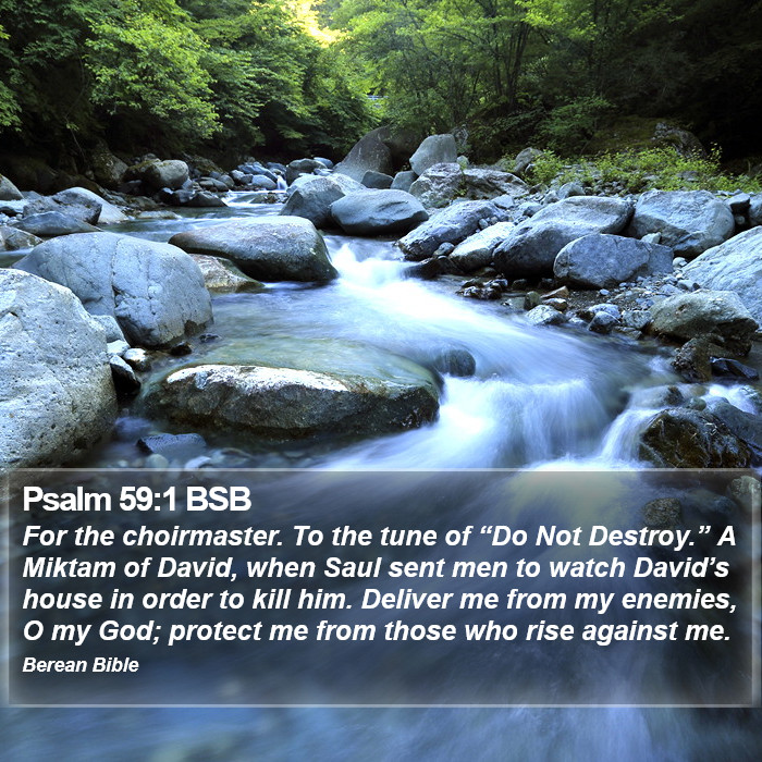 Psalms 59:1 BSB Bible Study