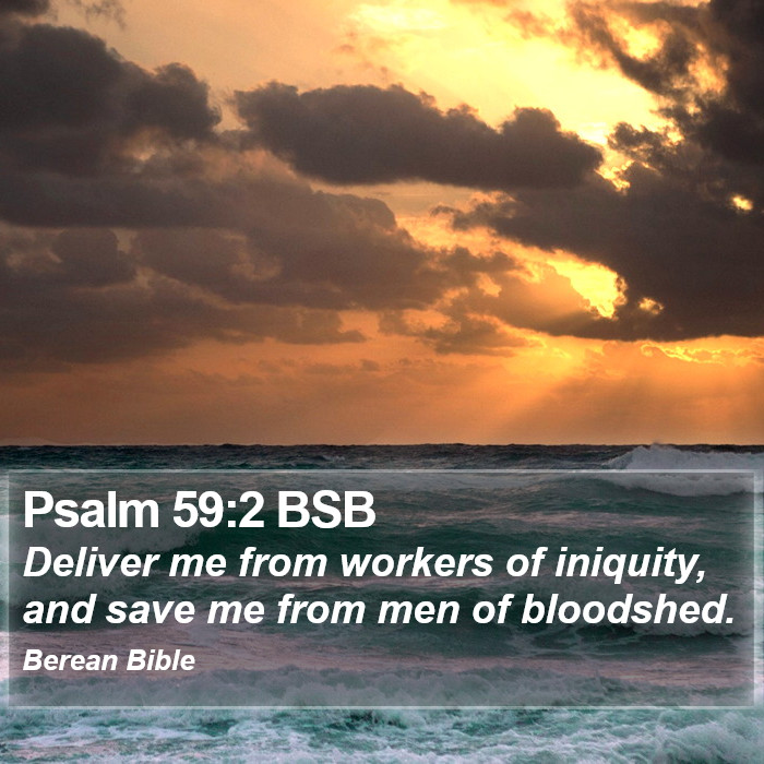 Psalms 59:2 BSB Bible Study