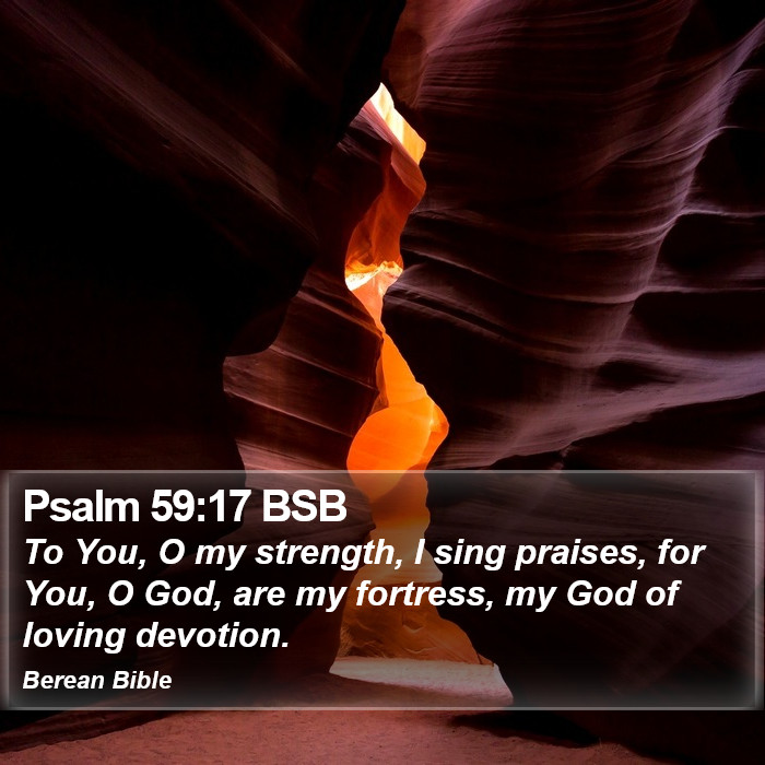 Psalms 59:17 BSB Bible Study