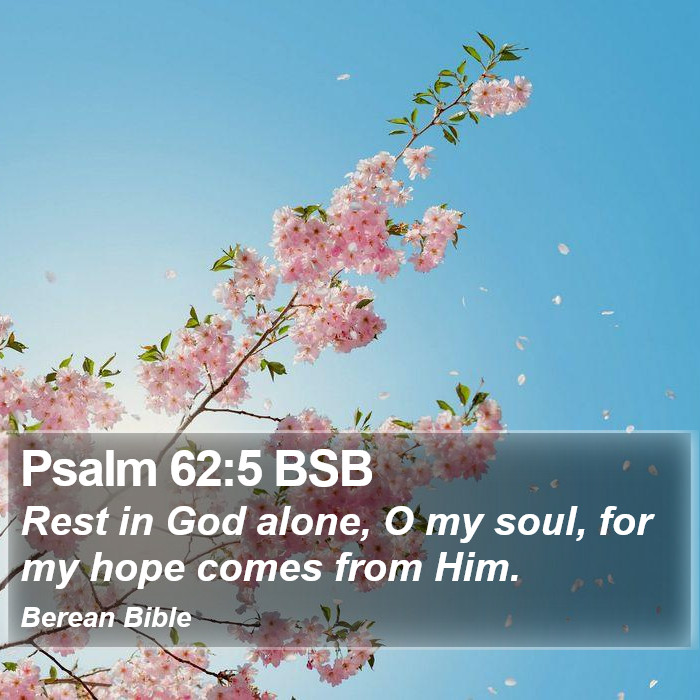 Psalms 62:5 BSB Bible Study