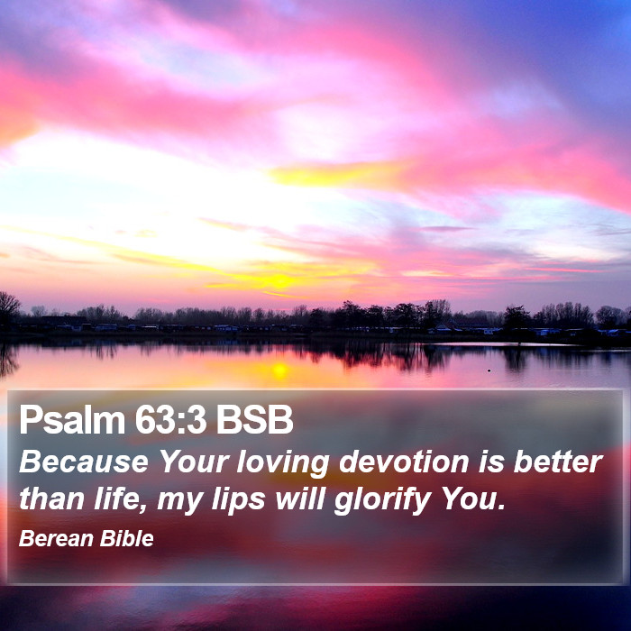 Psalms 63:3 BSB Bible Study