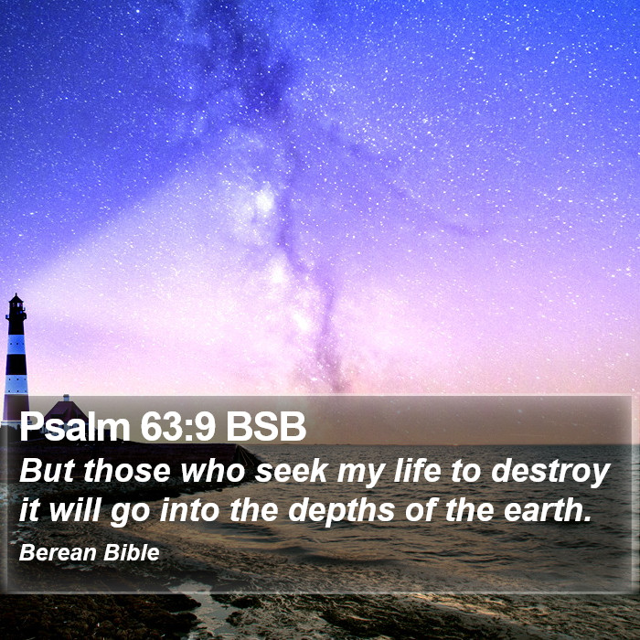 Psalms 63:9 BSB Bible Study