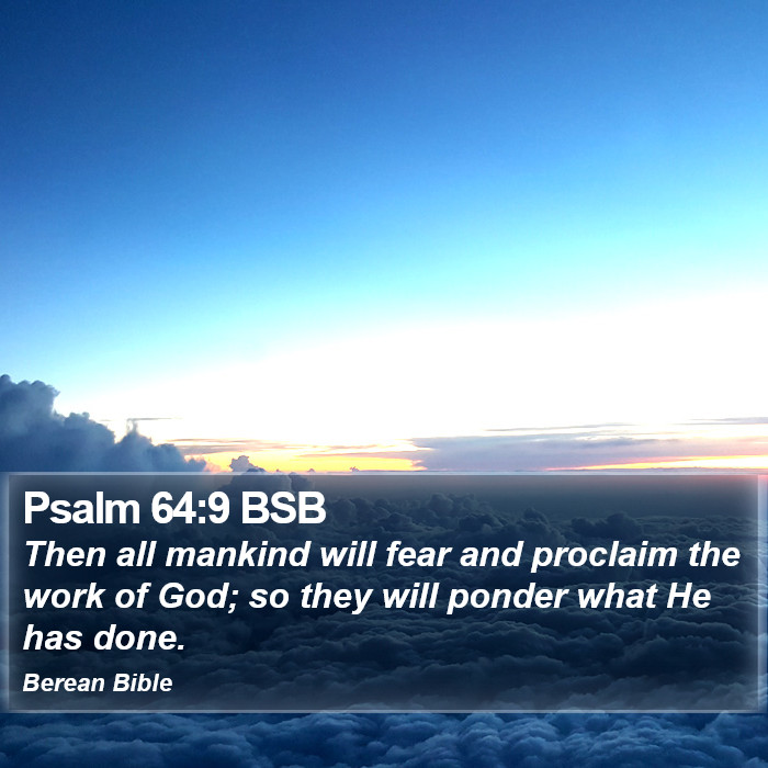 Psalms 64:9 BSB Bible Study