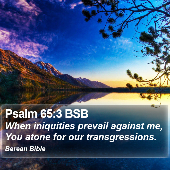 Psalms 65:3 BSB Bible Study